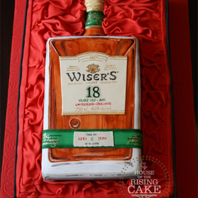 Wiser's Whisky Bottle Cake