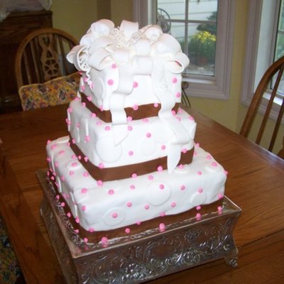 My First Fondant Wedding Cake