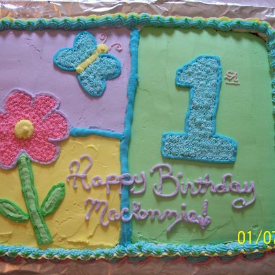 My Daughter's First Birthday Cake