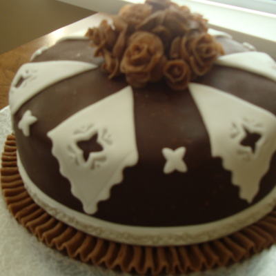 Chocolate Fondant Ruffles