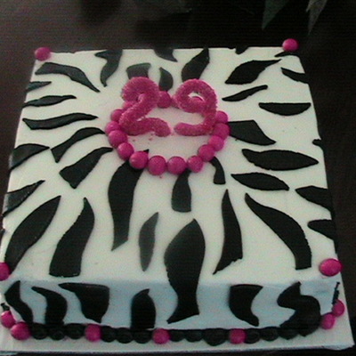 Zebra Print Cake