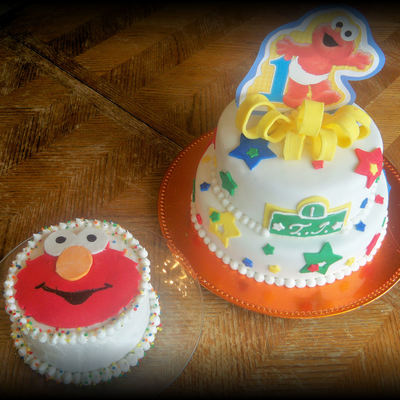 Elmo Birthday And Smash Cake