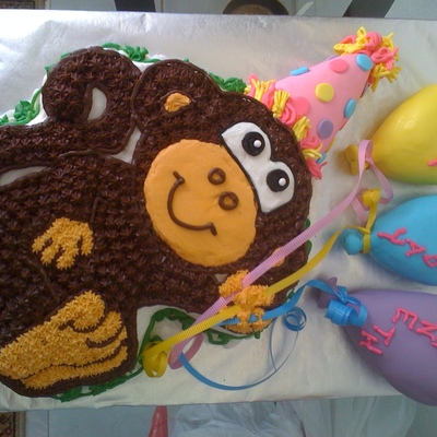 Monkey Birthday Cake