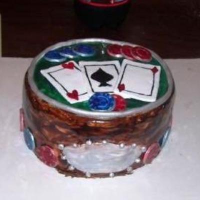 Poker Birthday Cake