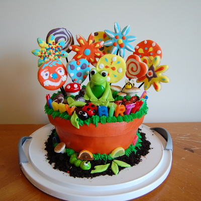 Flower Pot Cake