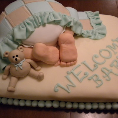 Baby Shower Bum Cake