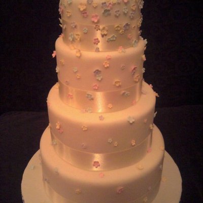 Gumpaste Spring Flower Cake