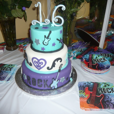 Sweet Sixteen Birthday Cake