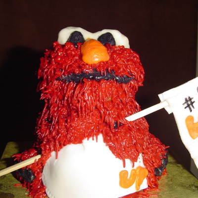 Elmo Smash Cake