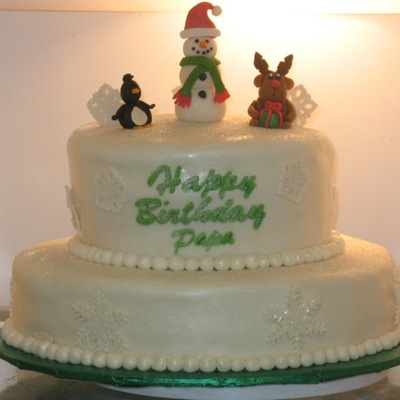 Holiday Birthday Cake