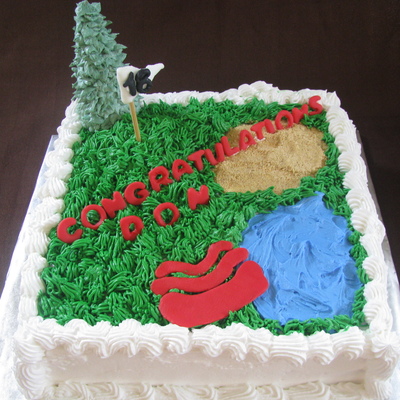 Golf Retirment Cake
