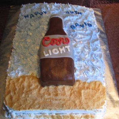 40Th Coors Light Bottle Cake