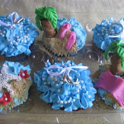 Beach Cupcakes