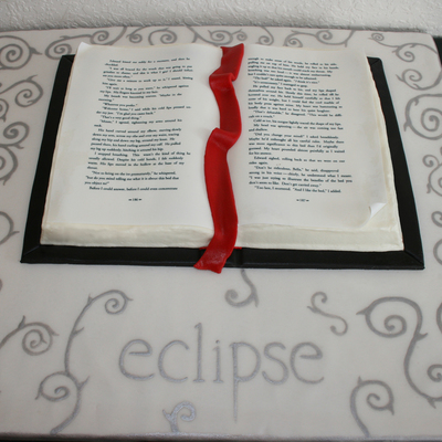Twilight Eclipse Book Cake