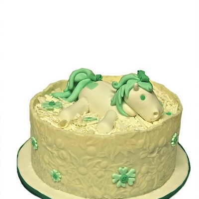 Green Pony Cake