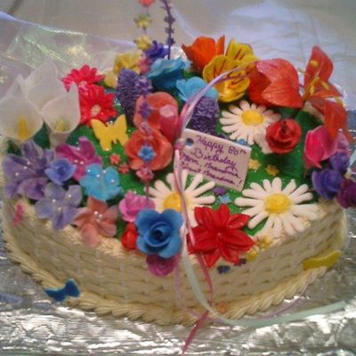 Basket Full Of Flowers