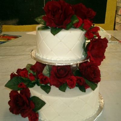 Simple And Sweet.. Silk Roses. Ahhh So Easy To Do.. Yippee!!!