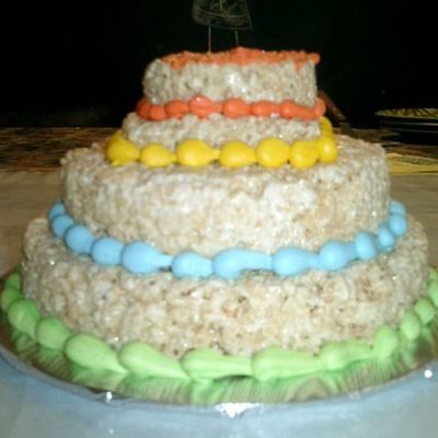 Just For Fun A Rice Krispy Cake For My Daughters New Boy Friend Who Only Eats Them..