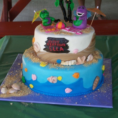 Barney & Baby Bop At The Beach