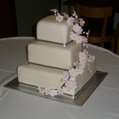 Cherry Blossom Wedding Cake