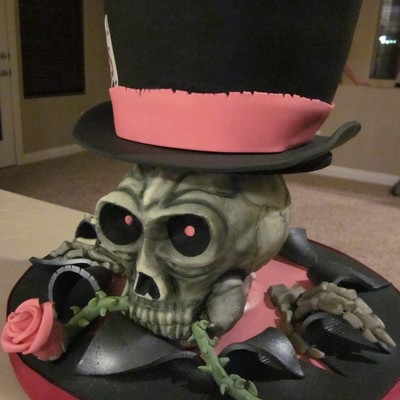 Skull & Rose Cake