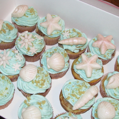 Seashell Cupcakes