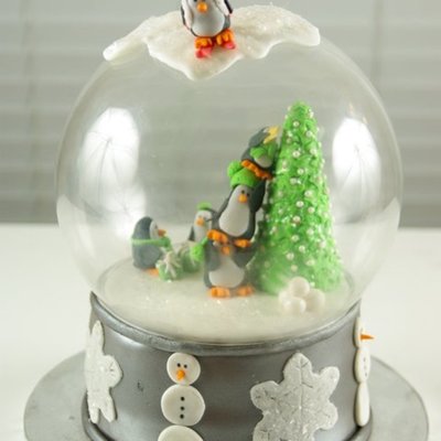 Snow Globe Cake
