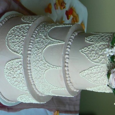 Pink Wedding Cake