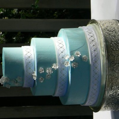 Blue Wedding Cake