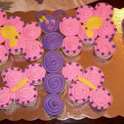 Butterfly Cupcake Cake