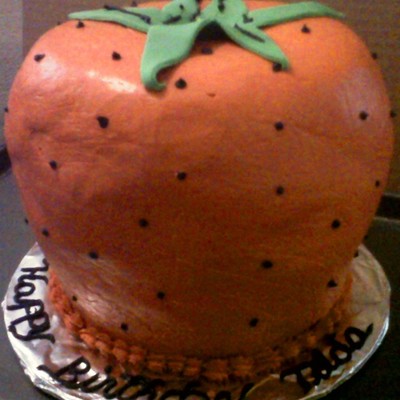 Strawberry Shaped Cake