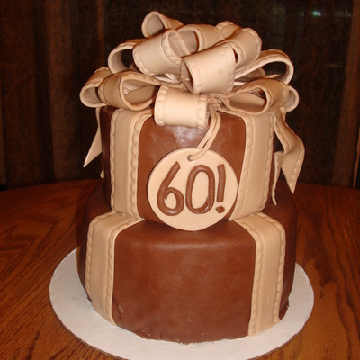 Brown And Cream Cake.