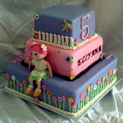Double Themed-Cake (Lalaloopsy & Monkey/zebra