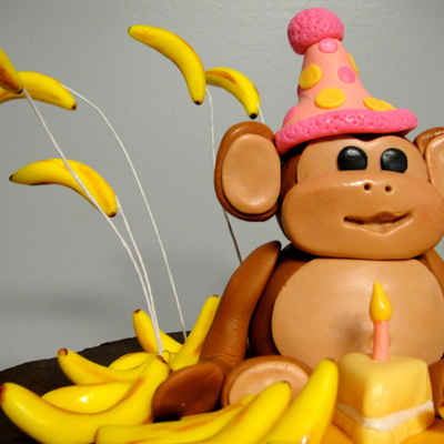Birthday Monkey Cake