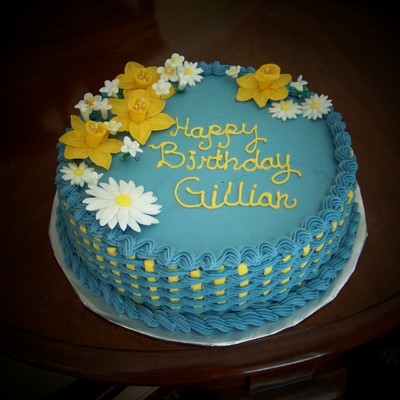 Daffodil Birthday Cake