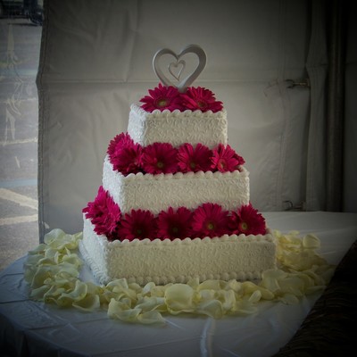Gerbera Daisy Wedding Cake