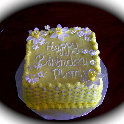 Yellow Birthday Cake