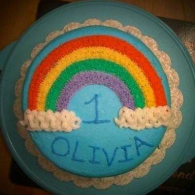 Rainbow Birthday Cake