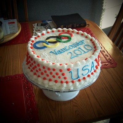 Winter Olympic Cake