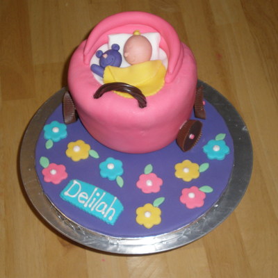 Baby In Stroller Cake