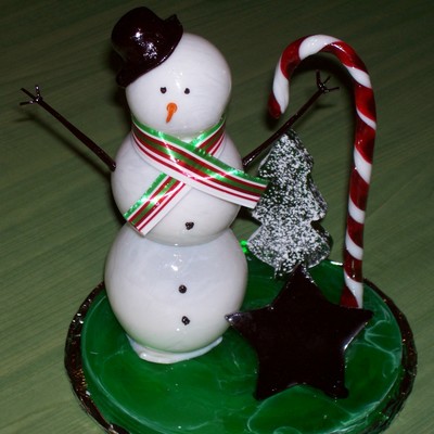 Snowman Sugar Sculpture