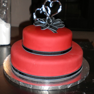 Red Wedding Cake