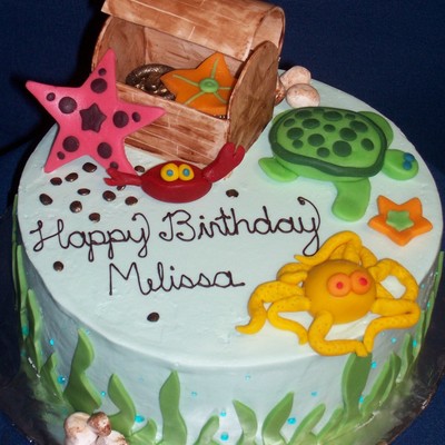 Sea Creatures Cake