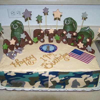 National Guard Birthday Cake