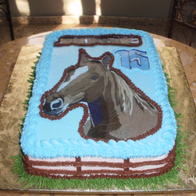 Horse Birthday Cake