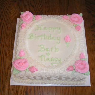 Birthday Cake For 2 Women