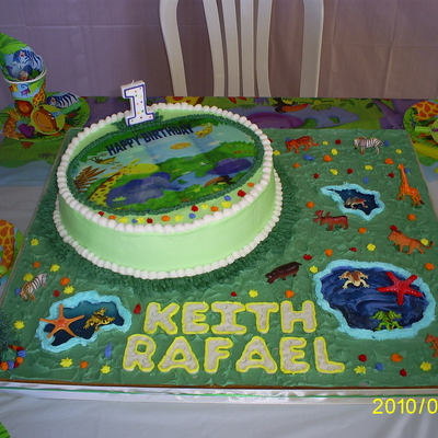 Animals Jungle Cake