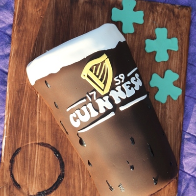 St Patrick's Day Guinness Glass