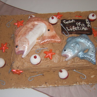 Fishing Themed Groom's Cake