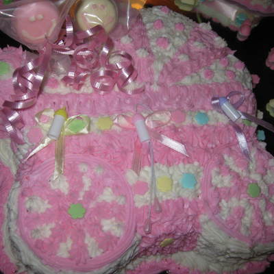 Baby Shower Carriage Cake